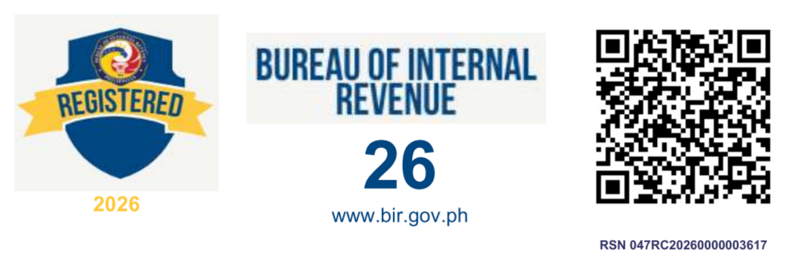 BIR Registered 2026 - Bureau of Internal Revenue