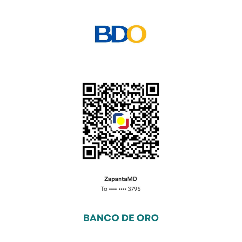 BDO QR code for payment