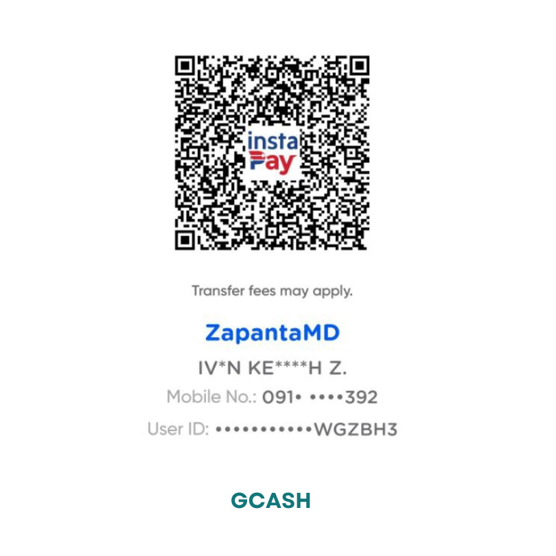 GCash QR code for payment